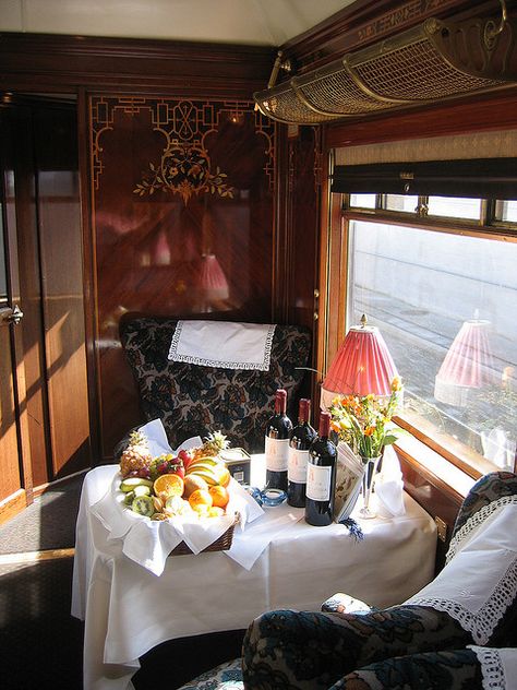 Wagon Lits car from the Flèche d'Or route - by day by Train Chartering & Private Rail Cars Simplon Orient Express, Luxury Train, Rail Car, Orient Express, Train Journey, Train Car, Train Tracks, Train Rides, Train Travel