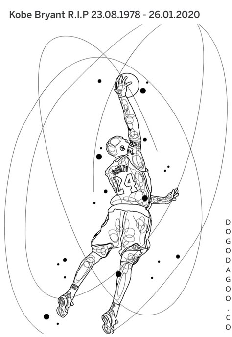 Basketball Tattoos, Arte Pulp, Art Basket, Kobe Bryant Wallpaper, Tattoo Skin, Scribble Art, Textile Pattern Design, Star Wars Wallpaper, Desenho Tattoo