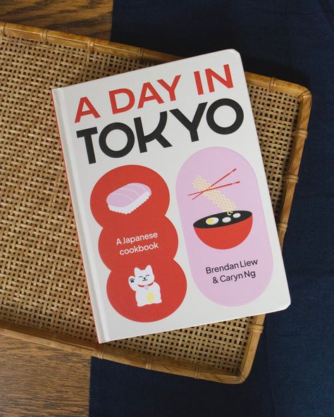 A Day in Tokyo is a culinary journey through one of the world’s most vibrant cities. From the bustling streets of Shinjuku to the hidden corners of Ueno, this book takes you on a delicious food adventure from breakfast through to dinner, showcasing the diverse tastes and ingredients of Japanese cuisine. Start the day with unbelievably fluffy Funwari Hottokeki, dive into some Tokyo-born Yakisoba Pan for a much-earned midday break and end the night with crunchy and tender Tonkatsu. Capture the del Japanese Book Design, Yakisoba Pan, Books About Japan, Japanese Food Design, Japanese Cookbook, Cookbook Layout, Coffee Core, Book Tasting, Zoo Project