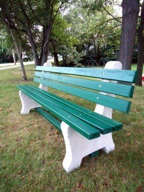 Concrete park bench molds Park Bench Ideas, Concrete Benches, Planting Vines, Comfy Bench, Cast Iron Bench, Front Yard Plants, Park Benches, Memorial Benches, Concrete Bench