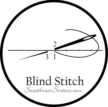 Blind Stitch How To | Sweetbriar SistersSweetbriar Sisters Soft Tattoo, Hand Stitching Techniques, Blind Stitch, Stitching Techniques, Red Thread, Hand Embroidery Stitches, Sewing Tips, My World, Quilt Ideas