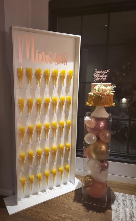 26th Birthday Decoration Ideas, 25th Birthday Brunch Ideas, 50th Birthday Brunch Ideas For Women, Birthday Brunch Ideas For Women, 25th Birthday Party Ideas For Women, Brunch Birthday Party Ideas For Women, Alcohol Station, 25th Birthday Brunch, 50th Birthday Brunch