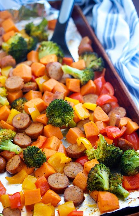 Sausage Peppers Sweet Potato Sheet Pan, Turkey Sausage And Sweet Potato Recipes, Sweet Potato Peppers And Onions, Sausage And Bell Peppers Recipes, Sausage Sweet Potato Sheet Pan, Sweet Potato Bell Pepper, Sausage Sweet Potato Recipes, Sweet Potato Zucchini, Sausage Sweet Potato