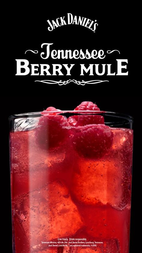 Make your lazy summer day berry relaxing! This easy cocktail recipe pairs Jack Daniel’s with fresh raspberries. Jack Daniels Drinks, Easy Cocktail Recipe, Alcholic Drinks, Easy Cocktail, Mixed Drinks Alcohol, Liquor Drinks, Fresh Raspberries, Boozy Drinks, Fancy Drinks