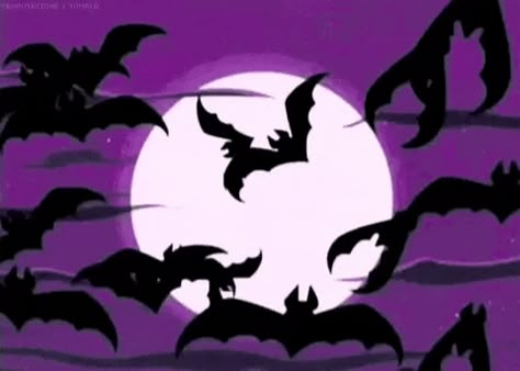 Bat Facts, Vision Board Collage, Gif Background, Lilac Sky, Drawing Tutorial Face, Halloween Gif, Purple Halloween, Cute Bat, Aesthetic Tumblr