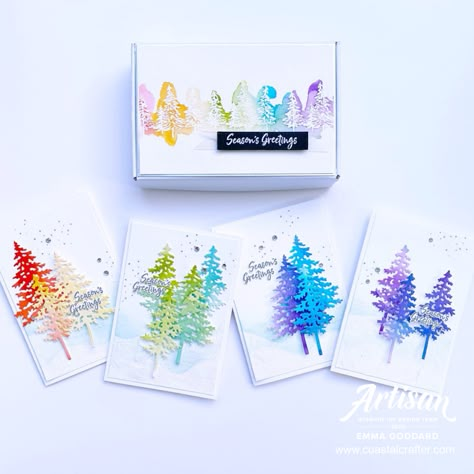 Stampin' Up! Artisan Design Team Blog Hop - In the Pines - Coastal Crafter Stampin Up In The Pines, Cards With Trees, Whimsical Trees, Su Christmas Cards, Stampin Up Weihnachten, Xmas Theme, Lovely As A Tree, Homemade Christmas Cards, Stampin Up Christmas Cards