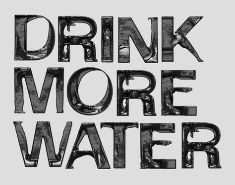 Cool Typography, Handmade Font, Drink More Water, More Water, Be Fit, I Work Out, Fitness And Health, Be Healthy, My Fitness