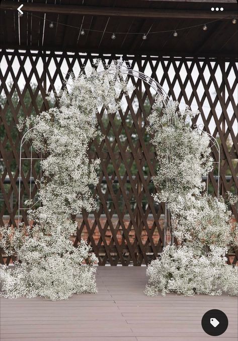 Wedding Aisle Decorations Outdoor, White Wedding Arch, Gypsophila Wedding, Floral Arch Wedding, Aisle Flowers, Wedding Arch Flowers, Arch Flowers, Wedding Aisle Decorations, Garden Wedding Decorations