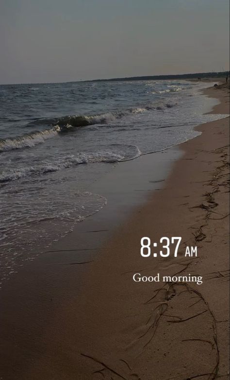 Beach Morning Aesthetic, Morning Beach Pictures, Morning Beach Aesthetic, Beach Day Insta Story, Snapchat Images, Morning Beach, Bike Couple, Beach Pic, Birthday Post