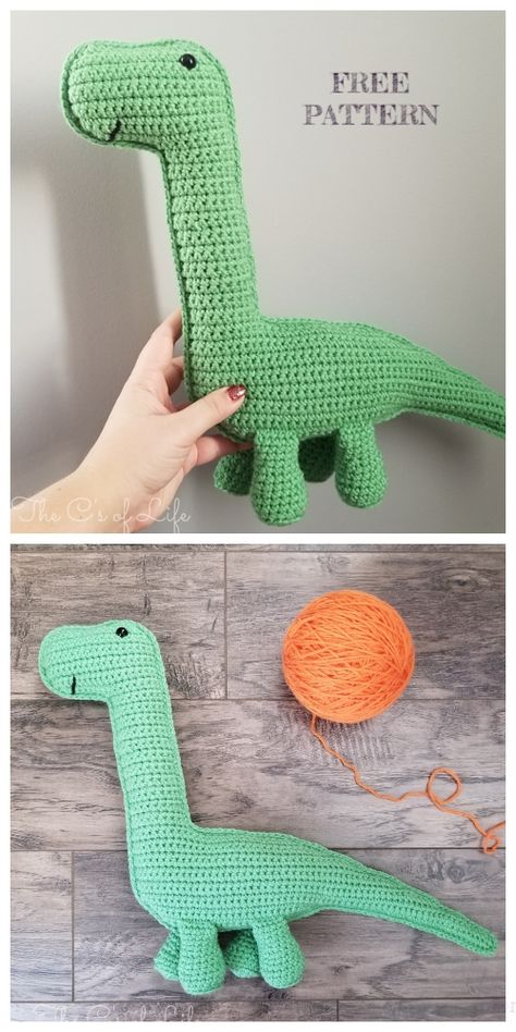 Crochet Brachiosaurus  Dinosaur Amigurumi Free Patterns Brachiosaurus Crochet Pattern, Crochet Dinosaur Applique, Crocheting Dinosaur, Arumigami Crochet, Easy Crochet Dinosaur Free Pattern, Crochet Cuddler Free Pattern, Crochet Brachiosaurus, Crochet Ragdoll Free Pattern, Brachiosaurus Crochet