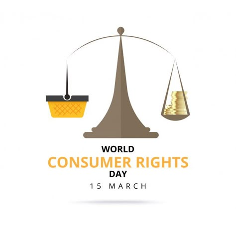 World consumer rights day 15 march. logo... | Premium Vector #Freepik #vector #logo #sale #label #design Chain Quotes, Economics Poster, World Consumer Rights Day, Consumer Rights, Right To Education, Typography Poster Design, Phone Plug, Building Material, Rangoli Designs