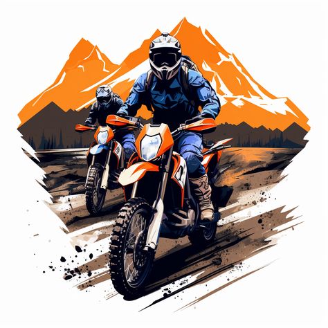 3 ktm 890 adventure motorcycles and riders, rolling fields, blue and orange colors, simple t-shirt design, white background, flat logo design --ar 12:20 Ktm Logo, Ktm Logo Design, Rider Logo Design, Rider Logo Png, Bike Rider Illustration, Motocross Poster Design, Dirtbike Graphics Design, Moto Logo, Flat Logo Design