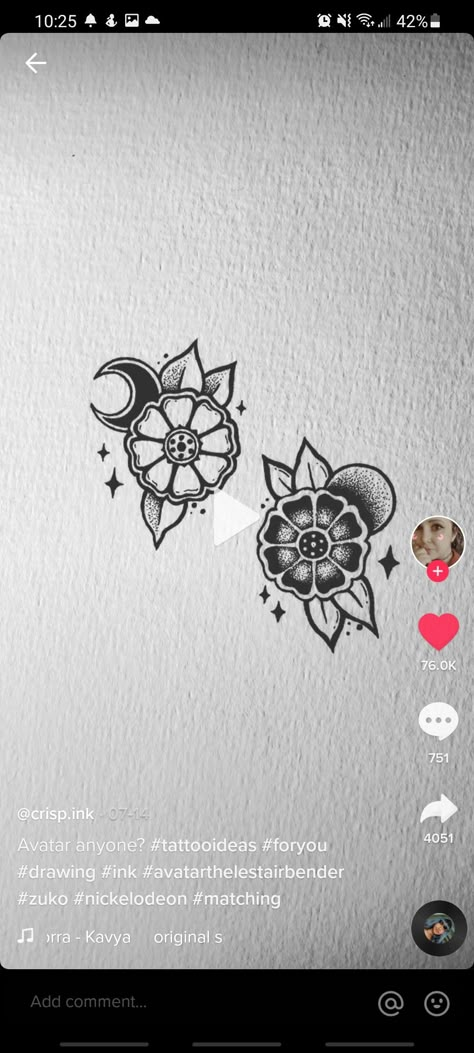 Lotus Tile Tattoo, Small Couple Tattoos Matching, Small Couple Tattoos Matching Relationships, Memorial Tattoos For Sister, White Lotus Tile, Couple Tattoos Matching, Tile Tattoo, Lotus Tile, White Lotus Tattoo