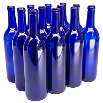 Bottle Bush, Stemware Glasses, Wine Bottle Table, Blue Wine Bottles, Wine Bottle Vases, Wedding Wine Bottles, Blue Fruit, Blue Glass Bottles, Bottle Tree