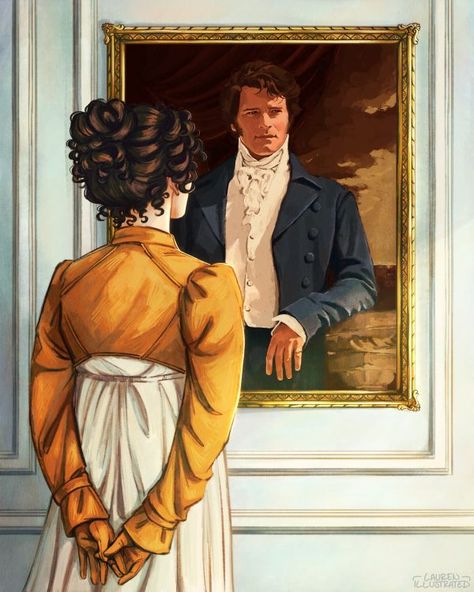 Pride And Prejudice 1995, Darcy And Elizabeth, Art Collab, Jane Austin, Pride Prejudice, Elizabeth Bennet, Jane Austen Books, Mr Darcy, Colin Firth