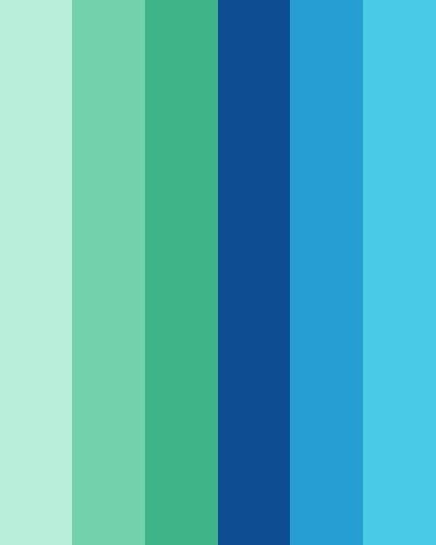 Classic Mint and Blue Cool Blue And Green Color Palette, Green And Blue Pallet, Mint Blue Color Palette, Blue And Green Color Pallete, Green And Blue Colour Palette, Blue Green Colour Palette, Color Palette Blue Green, Green And Blue Palette, Blue Green Color Scheme