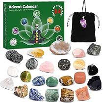 Crystal Advent Calendar, Alternative Advent Calendar, Chakra Stones Healing Crystals, 24 Days Of Christmas, Advent Calendar Ideas, Amethyst Crystal Necklace, Christmas Countdown Calendar, Calendar 2023, Diy Advent Calendar