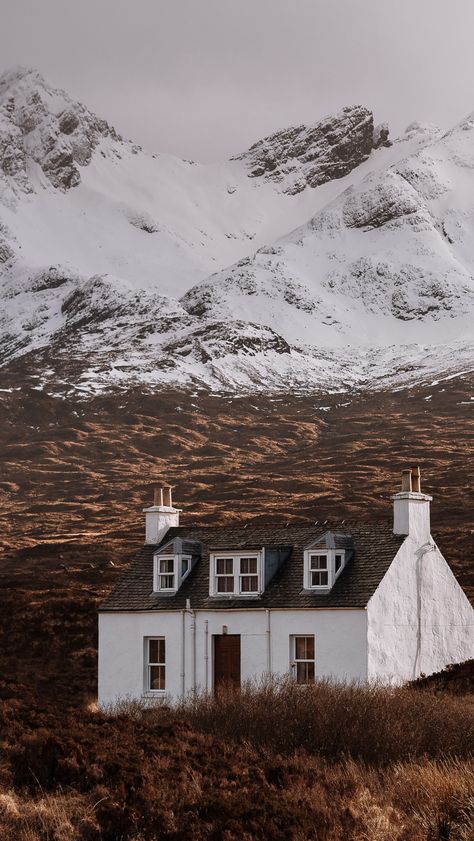 Scotland In Winter Photography, Scottish Winter Aesthetic, Isle Of Skye Winter, Scotland In January, Scotland Winter Aesthetic, Snowy Scotland, Scotland In December, Mystic Paintings, Scottish Highlands Winter