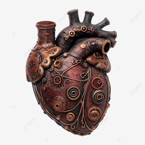 mechanical heart with gears and buttons abstract mechanical heart png Steampunk Automaton, Clockwork Heart, Steampunk Diy Crafts, Robecca Steam, Mechanical Heart, Steampunk Heart, Elizabeth Bennet, Steampunk Diy, Heart Png