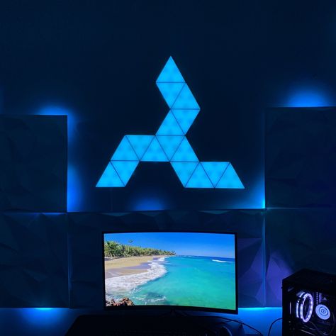 Smart Triangle Lights,Make Led Logo easly Check more at https://xfixing.com/product/smart-triangle-lightsmake-led-logo-easly/ Led Logo, Study Room Decor, Desk Setup, Smartphone, Desk, The Incredibles, Led, Lighting, ? Logo