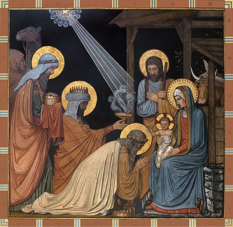 Epiphany Of The Lord, Happy Three Kings Day, Feast Ideas, Happy Christmas Card, Roi Mage, Come Let Us Adore Him, We Three Kings, The Nativity, Three Wise Men