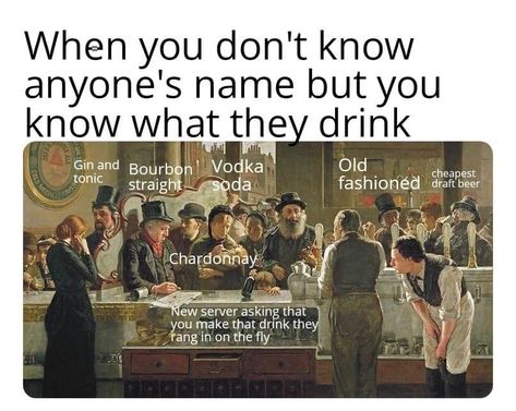 Bartending Memes Humor, Saturday Bar Humor, Bartender Memes Humor, Bartender Humor, Bar Humor, Bartender Funny, Server Life, Outfit Bar, Hey Bartender