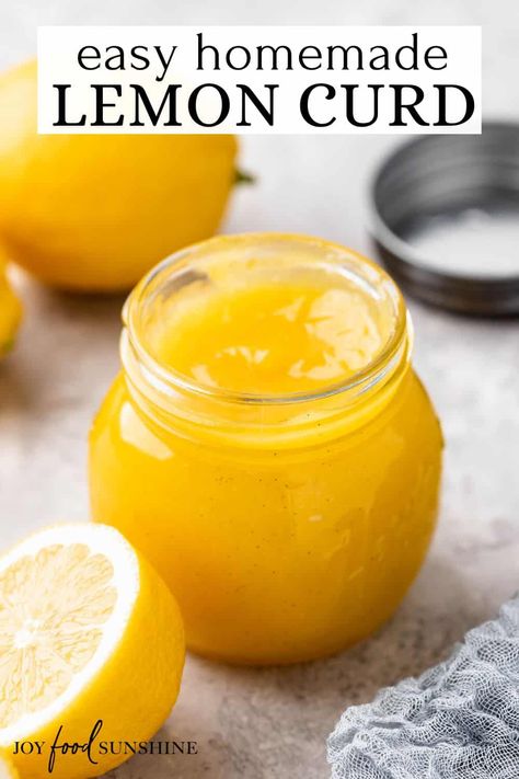 Homemade Lemon Curd Recipe Vegan Lemon Curd, Condiments Recipes, Patisserie Vegan, Easy Lemon Curd, Weight Watcher Desserts, Homemade Lemon Curd, Lemon Curd Recipe, Dessert Spread, Low Carb Snack