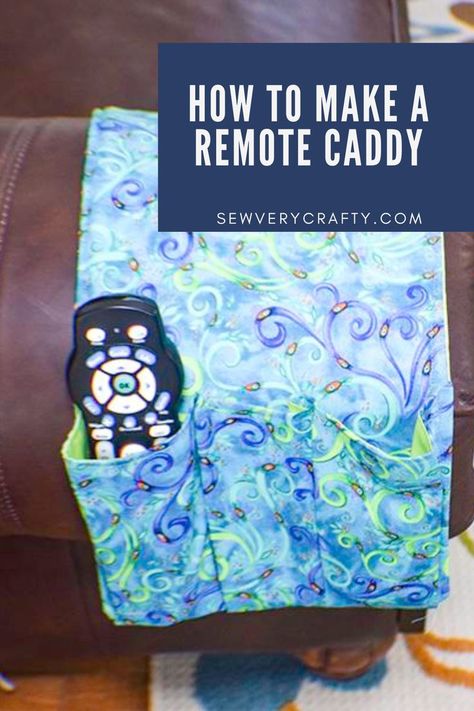 Arm Chair Remote Holder Free Pattern, Arm Chair Caddy Diy, Remote Control Holder Diy Sew, Arm Chair Sewing Caddy Pattern Free, Armchair Remote Caddy Free Pattern, Diy Armchair Caddy, Chair Caddy Diy, Couch Caddy Diy Free Pattern, Diy Remote Holder