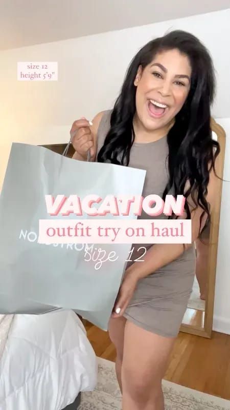 Vacation summer outfit inspo try on haul from nordstrom! Follow for more 2022 summer outfits and mid size style inspiration for women. Mid Size Vacation Outfits, Mid Size Beach Outfit, Mid Size Style, Midsize Women, Casual Outfit Ideas For Women, Summer Casual Outfit, Inspiration For Women, Summer Vacation Outfits, Try On Haul