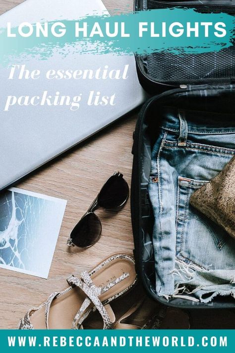 Got a long flight coming up? Pack these long haul flight essentials to make the trip more comfortable. Tips from a frequent flyer. | #carryonbag #packinglist #longhaulflight #flightessentials #frequentflyer Mode Solo, Long Haul Flight Essentials, Moving To Scotland, Flight Essentials, Carry On Packing, Packing To Move, Packing Guide, Long Haul Flight, Packing List For Travel