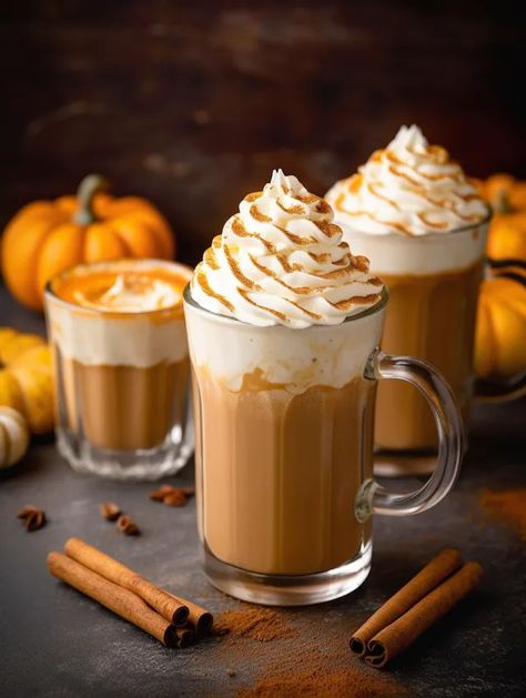 Simplified Sweet Pumpkin Spice Latte Autumn Food Recipes, Pumpkin Spice Latte Aesthetic, October Coffee, Pumpkin Spiced Latte, September Autumn, Pumpkin Syrup, Carving Painting, Charm Ideas, Autumn Food