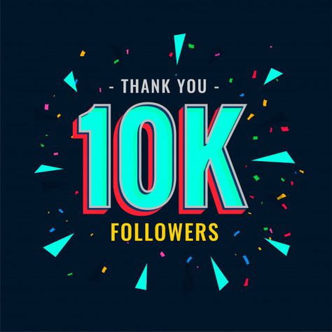 10k social followers and subscribers template Free Vector | Free Vector #Freepik #vector #freebusiness #freetemplate #freecelebration #freenumber How To Get Famous, 10k Instagram Followers, Silhouette Cameo Free, Thank You Poster, Instagram Likes And Followers, Free Followers On Instagram, Heart App, Get Instagram Followers, Banner Design Layout