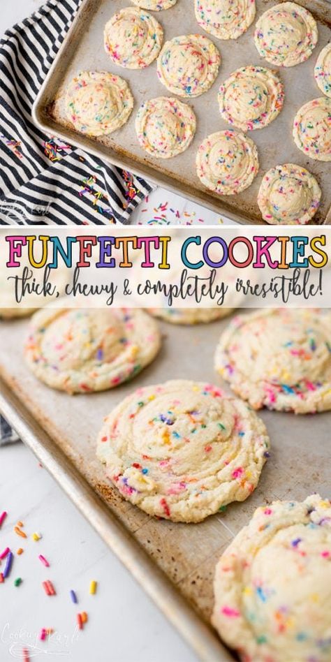 Cooking With Karli, Funfetti Cookies, Bebidas Do Starbucks, Cookies Easy, Funfetti Cake, Läcker Mat, Classic Cake, Cake Mix Recipes, Cake Mix Cookies