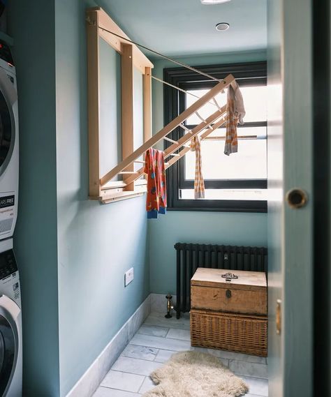 14 Practical Drying Rack ideas to dry clothes quickly and efficiently indoors | Ideal Home Drying Rack Ideas, Heated Clothes Airer, Wooden Drying Rack, Laundry Room Drying Rack, Ideal Home Magazine, Carpentry Ideas, Small Utility Room, Indoor Drying, Drying Room