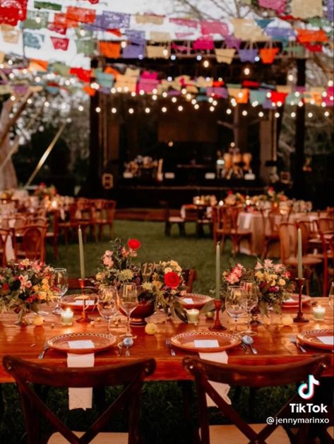 Mexican Wedding Decorations, Charro Wedding, Mexican Theme Wedding, Mexican Inspired Wedding, Mexican Themed Weddings, Hacienda Wedding, Mexican Party Decorations, Romantic Wedding Receptions, Mexican Birthday