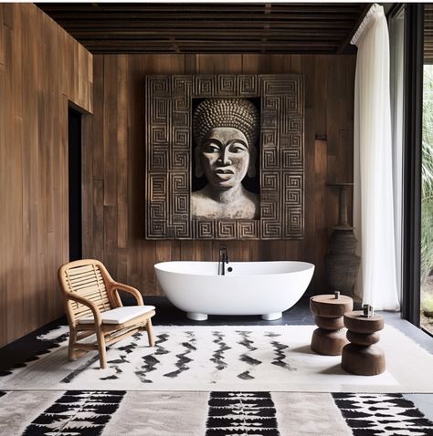 Afrocentric Kitchen, Buzios Brazil, Unique Entryway, Modern African Decor, African Inspired Decor, African Interior, Art And Nature, African Home Decor, Classic Living Room