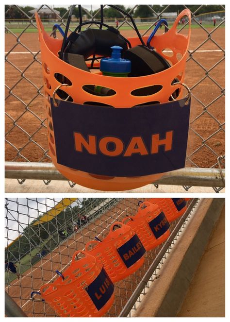 Tball Dugout Organization, Dugout Ideas, Tball Coach, Dugout Mom, Dugout Organization, Softball Dugout, Softball Team Mom, Baseball Astros, Baseball Treats