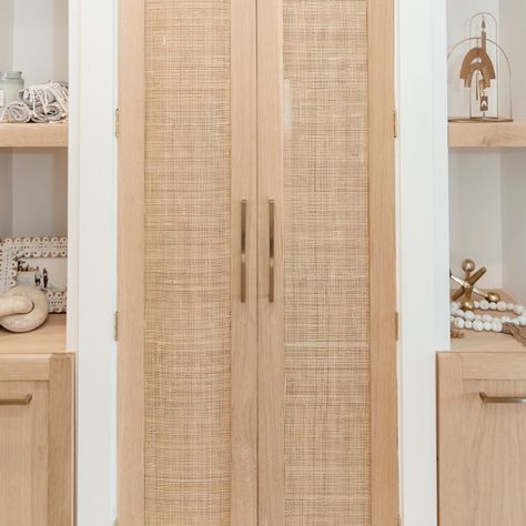 Cane Closet Doors, Cane Closet, Diy Closet Door, Closet Door Ideas, Cane Doors, Diy Closet Doors, Custom Canes, Closet Door Makeover, Closet Diy