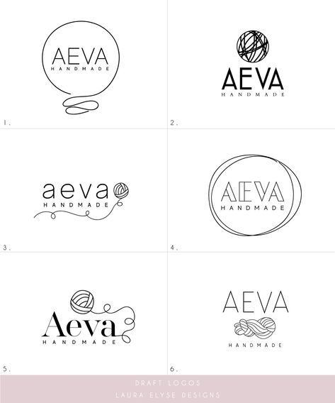 Knitting Logo Design Ideas, Logo For Crochet Business, Handmade Logo Design Ideas, Yarn Logo Design, Crochet Logo Design Ideas, Fabric Logo Design, Knitting Logo Design, Macrame Logo, Retail Logo Design