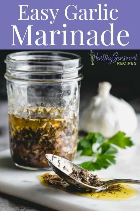 Garlic And Herb Marinade, Healthy Marinades, Wine Marinade, Herb Marinade, Simple Marinade, Paleo Sauces, Pork Marinade, Garlic Marinade, Easy Marinades