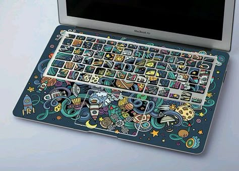 Cute Macbook, Macbook Pro Tips, Mac Stickers, Macbook Pro Skin, Desktop Wallpaper Macbook, Wallpaper Whatsapp, Wallpaper Rose, Macbook Keyboard, Cute Face Masks