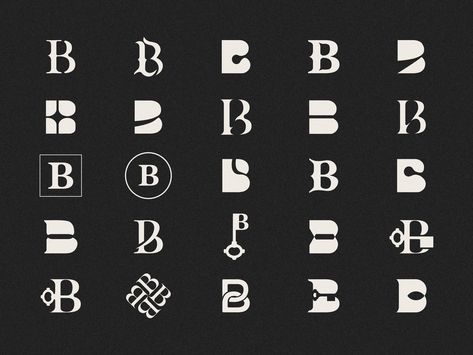 B Letter Typography, Letter B In Different Fonts, B Design Logo, B Typography Logo, B Typography, B B Logo, B Logo Design, Br Logo, B Font