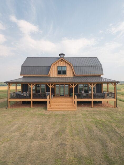 12 Stunning Barndominiums Under $150K: Affordable Dream Homes You Can Build Shedominium Ideas, Barn Shaped House Exterior, Barndominium Under 200k, 5 Bedroom Barndominium 2 Story, Low Cost Barndominium, Single Floor Barndominium, Barndominium Under 100k, 3 Bedroom Barndominium Ideas, Diy Barndominium Farmhouse