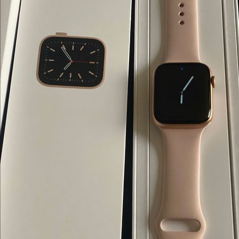 Apple Watch Series 6 (Gps, 40mm) - Gold Aluminum Case With Pink Sand Sport Band (Renewed) Pink Apple Watch Band, Apple Cream, Rose Gold Apple Watch, Apple Watch Bands Sports, Apple Watch Series 6, Gold Apple Watch, Apple Watch Sport, Apple Watch Series 2, New Apple Watch