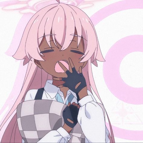 An Anime, Pink Hair, Anime Character, Hair, Anime, Pink, Black, Kawaii