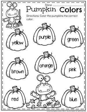 Color Pumpkins Worksheet, Preschool Crafts For October, Pumpkin Abc Activities, Pumpkin Preschool Worksheets, Coloring In The Lines Preschool, Fall Morning Work Preschool, All About Pumpkins Preschool, Pumpkin Counting Preschool, Pumpkins For Preschool