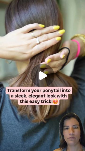 Carla Madureira on Instagram: "Ready to elevate your ponytail game? 

Learn how to hide your hair tie like a pro using this simple yet stunning technique. Say goodbye to messy hair ties, and hello to a flawless finish!"

Follow for more!!!

Credits to mamiplatz
#letsmakeez #easyliving #homehacks #hacks #stylishlook #style #stylish #ponytail" Stylish Ponytail, Messy Hair, Simple Tricks, Messy Hairstyles, Hair Tie, Simple Living, Like A Pro, Hair Hacks, Follow For More