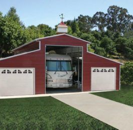 Rv Building Ideas, Small Barndominium With Shop, Porch For Camper, Barn Garage Plans, Rv Garages, Rv Barn, Rv Shelter, Diy Pole Barn, Barndo Ideas