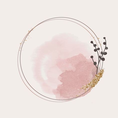 Glittery round floral frame Free Vector | Free Vector #Freepik #freevector #poster #floral #card #light Aesthetic Highlight Covers Instagram Pink, Round Logo Design, Zestaw Ikon, Instagram Symbols, Floral Logo Design, Inspiration Logo Design, Frame Vector, Floral Logo, Round Logo