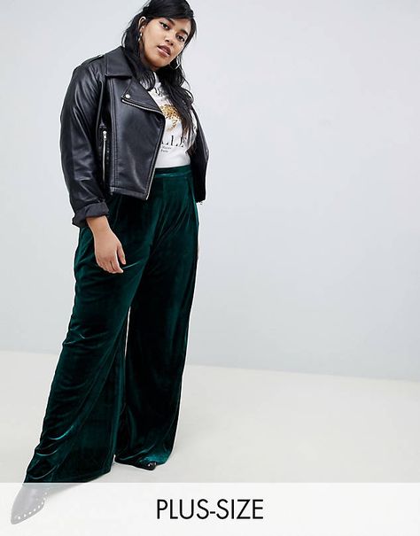 Wide Leg Pants Outfit Plus Size, Wide Leg Pants Outfit, Look Plus Size, Slim Fit Tuxedo, High Waist Wide Leg Pants, Fashion Victim, Velvet Fashion, Velvet Pants, Summer Party Dress